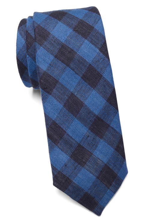 Cornyn Plaid Linen Tie