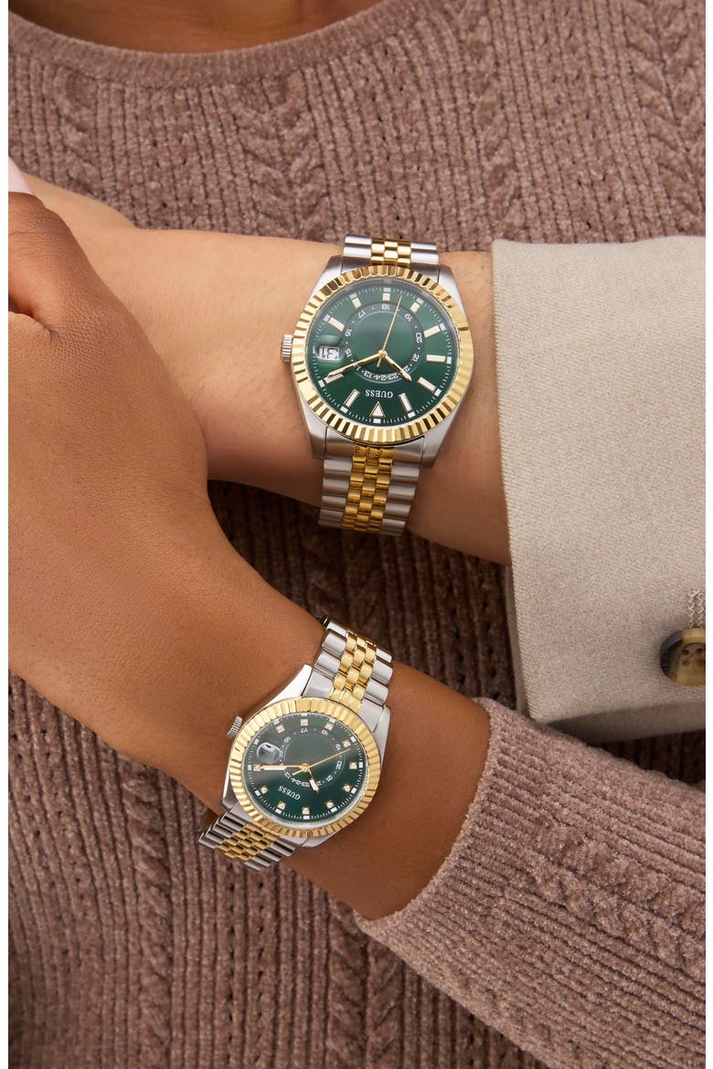 Jada Chronograph Bracelet Watch, 34mm, Alternate, color, 2-TONE