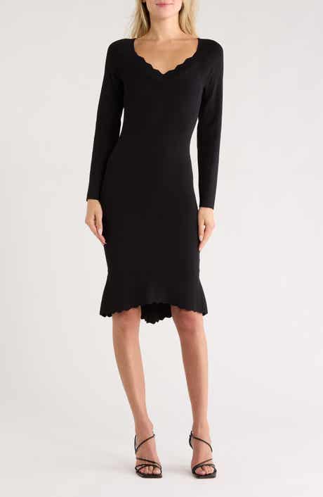 L'AGENCE Felizia Long Sleeve Knit Dress