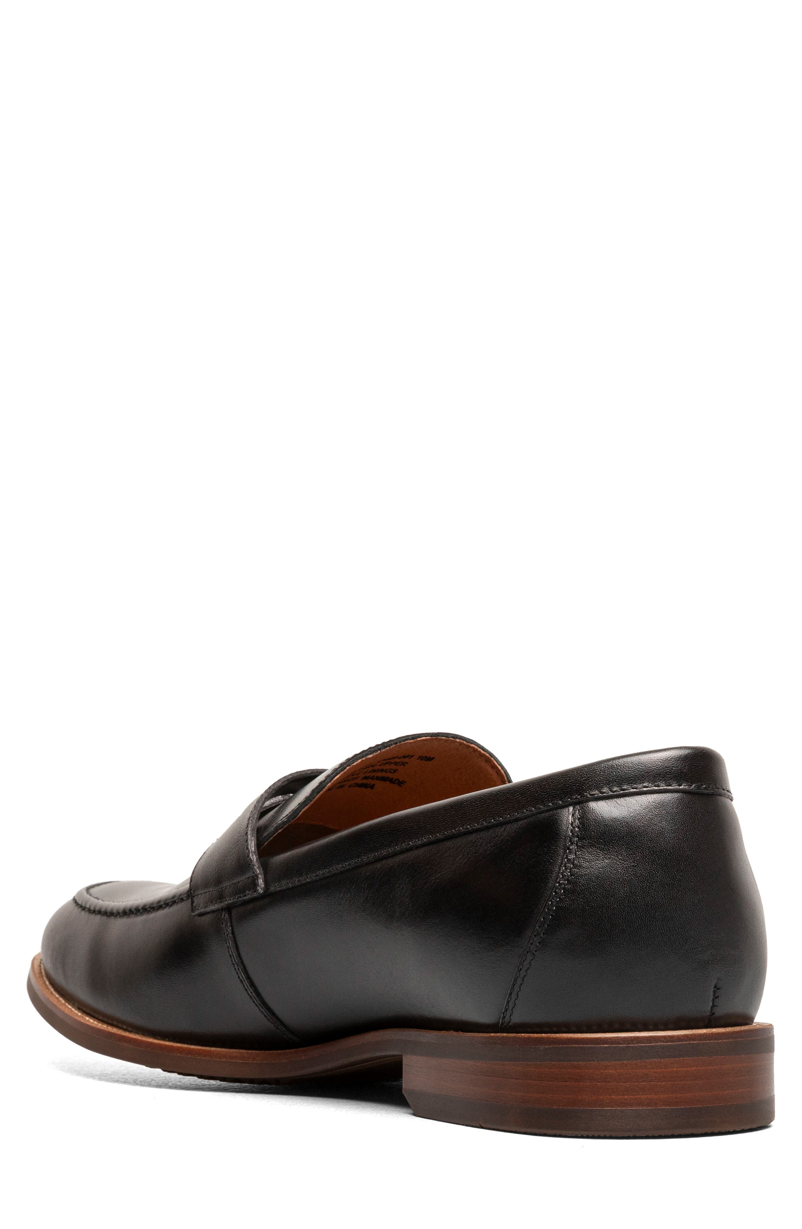 Florsheim Rucci Apron Toe Penny Loafer, Alternate, color, Black