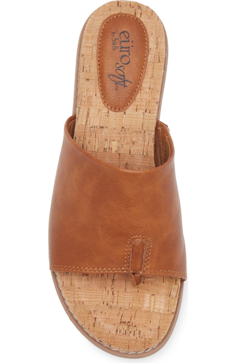 EUROSOFT Ellamae Slide Sandal, Alternate, color, Brown