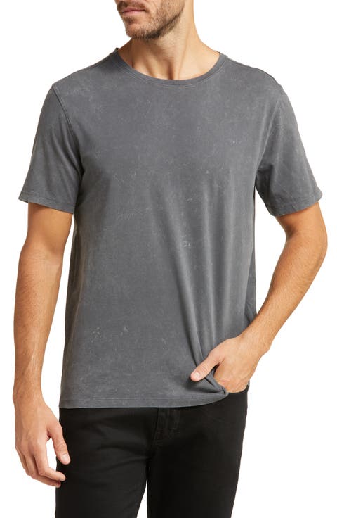 Marble Wash Cotton Crewneck T-Shirt