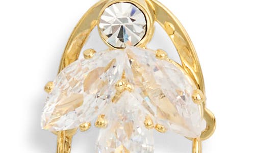 Eye Candy Los Angeles Nadine Cubic Zirconia Flower Drop Earrings