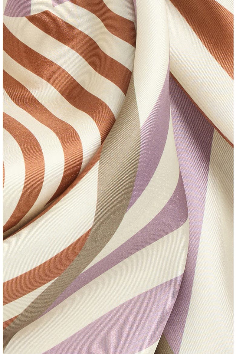 String Square Silk Scarf, Alternate, color, CREAM CROSS LINES