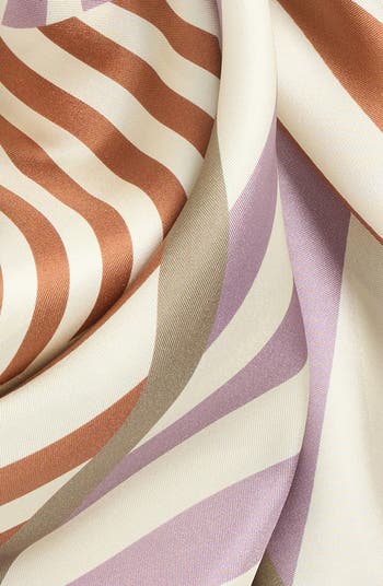 String Square Silk Scarf