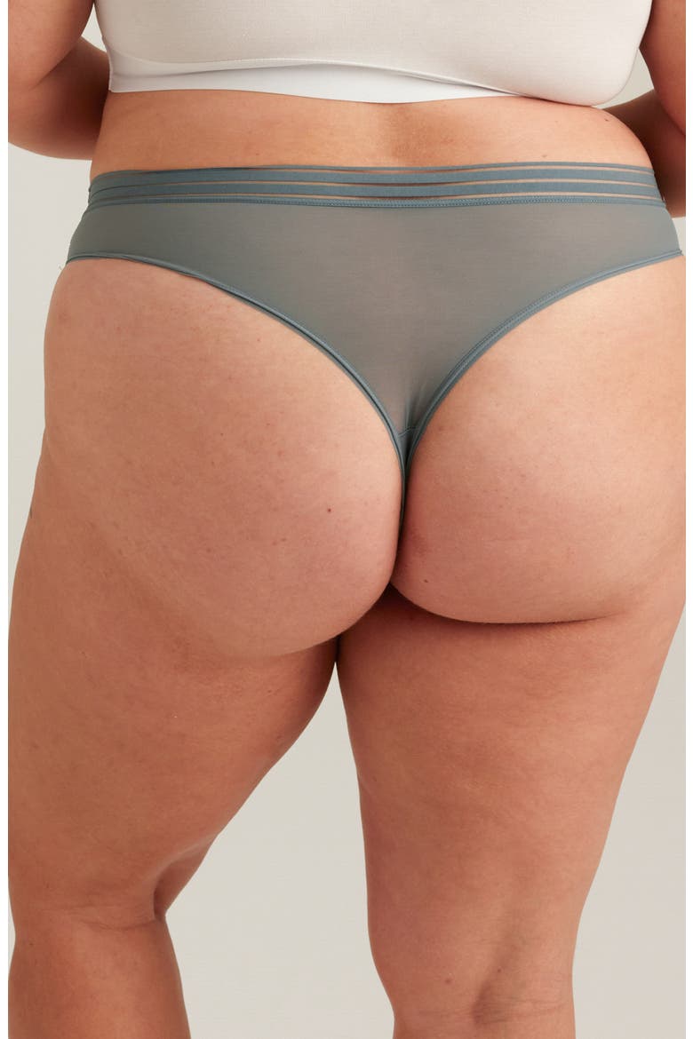 Leakproof Mesh Thong, Alternate, color, BLUE