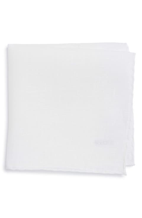 Solid Linen Pocket Square