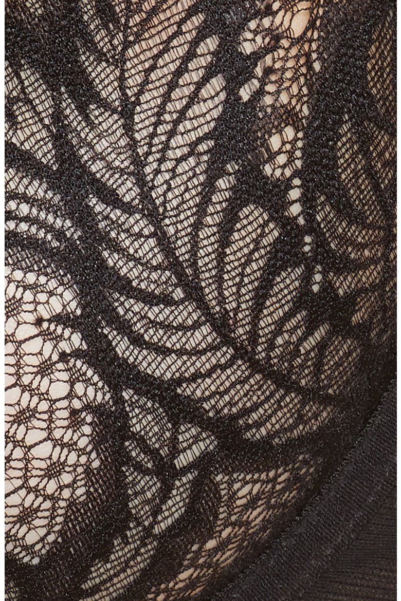 Fawn Caged Underwire Bra, Alternate, color, BLACK