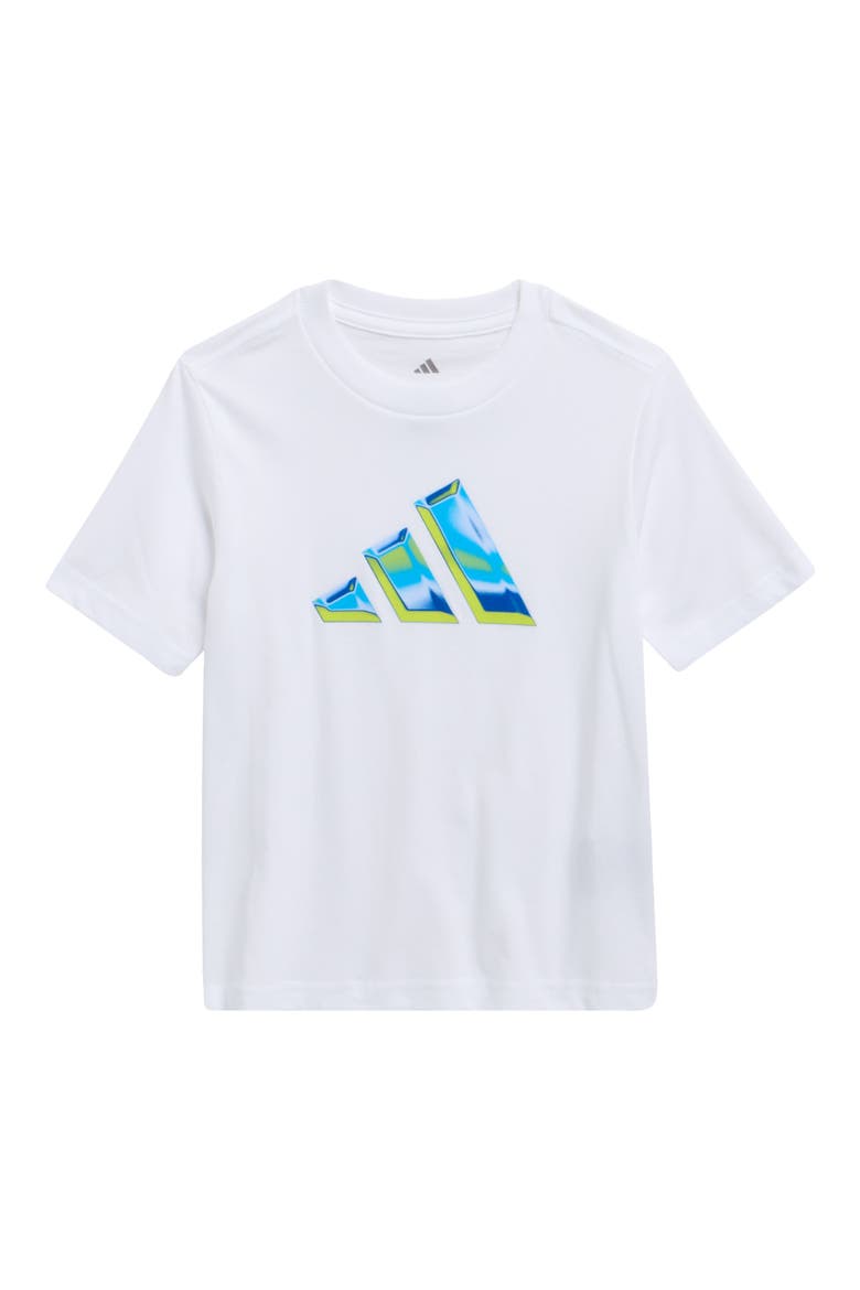 Kids' Heat Map Logo Cotton Graphic T-Shirt, Main, color, WHITE
