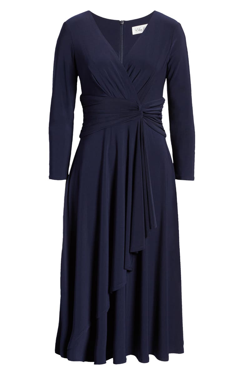Eliza J Long Sleeve Faux Wrap Dress, Alternate, color,
