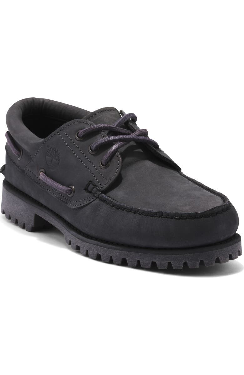 Timberland 3-Eye Handsewn Lug Boat Shoe, Main, color,