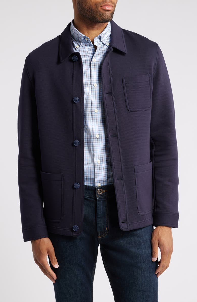 Peter Millar Camden Cotton Blend Chore Coat, Main, color, 