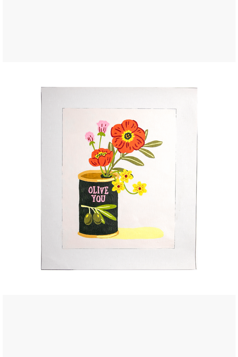 Olive You Paint by Numbers Kit, Alternate, color, Olive You