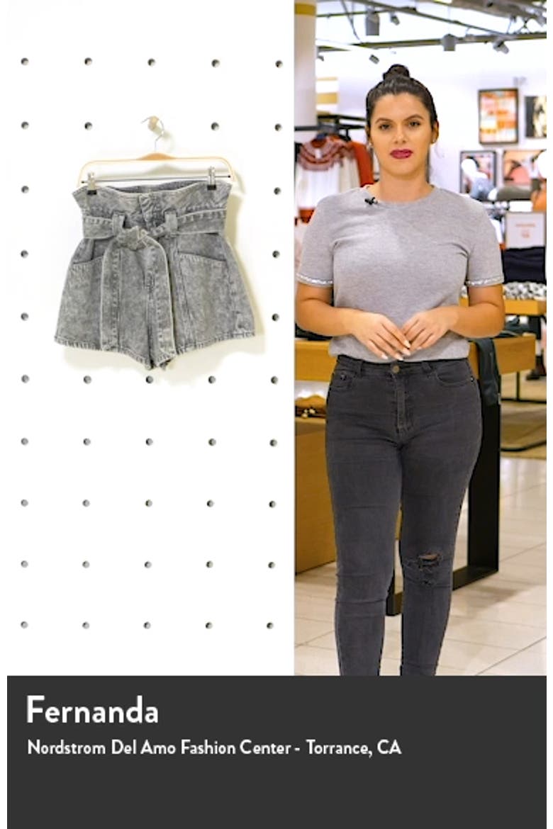 Paperbag Waist Denim Shorts video