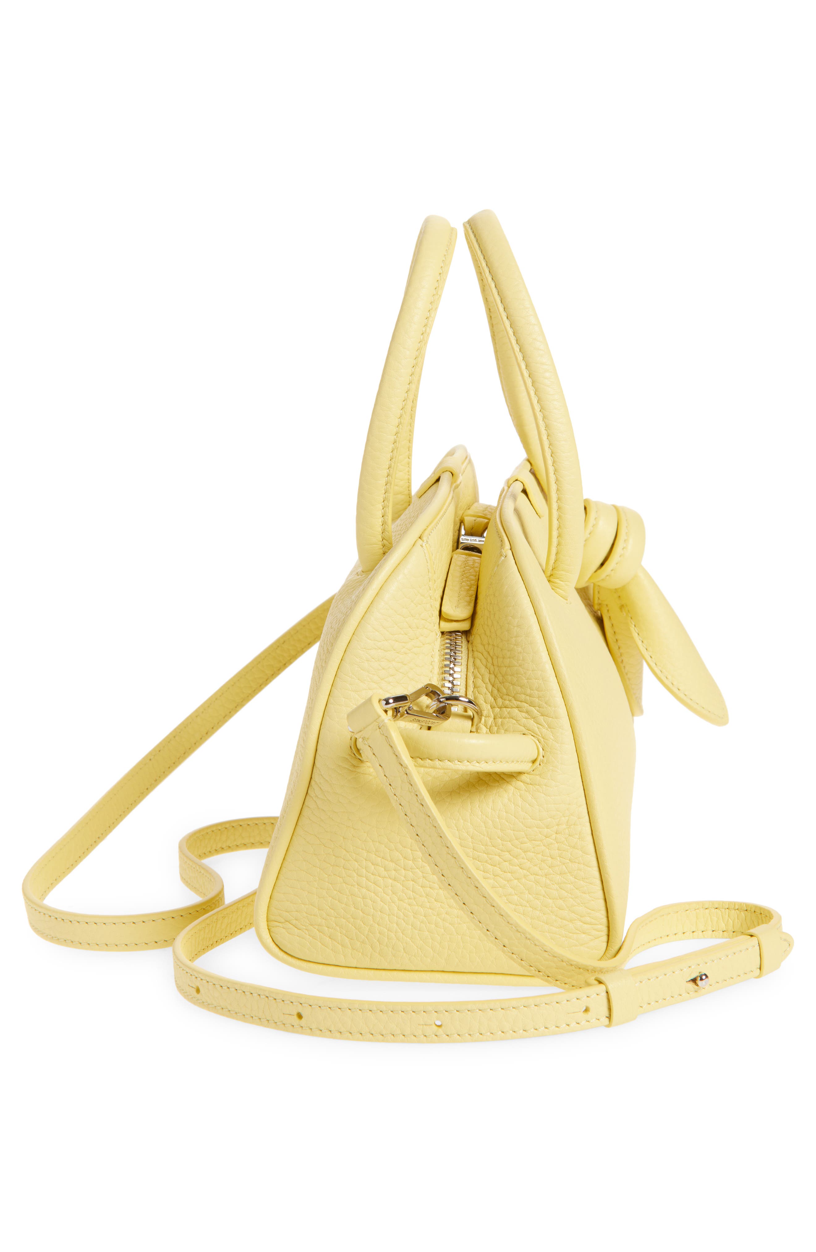 Le Petite Turismo Leather Crossbody Bowling Bag, Alternate, color, LIGHT YELLOW 210