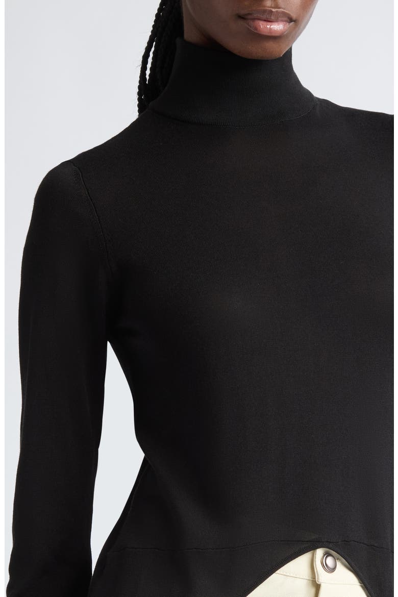 Byrd High-Low Sweater, Alternate, color, 000001 BLACK