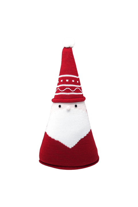 Santa Cone Pillow, 15" - Red
