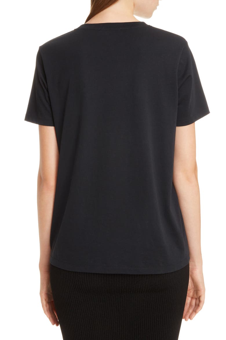 Button Shoulder Logo Tee, Alternate, color, EAD NOIR/ OR