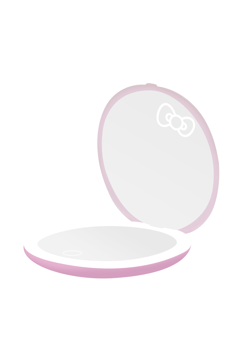 Hello Kitty® Pretty Led Compact Mirror, Alternate, color, Pretty Pink