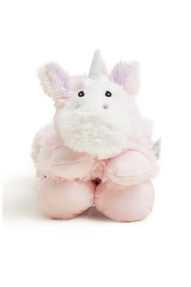 Unicorn Plush Neck Wrap, Alternate, color, Light Pastel Pink