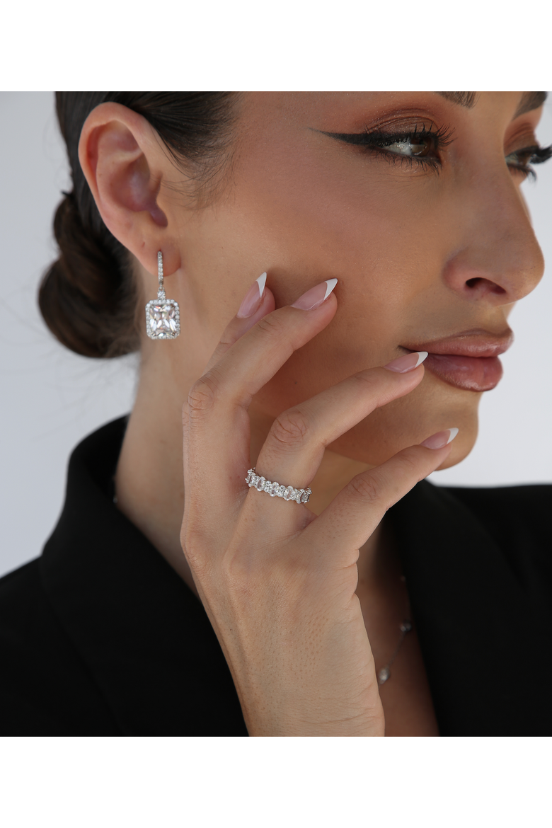 Noir Ring, Alternate, color, Silver