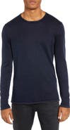 John Varvatos Walter Long Sleeve Acid Wash Crewneck T-Shirt