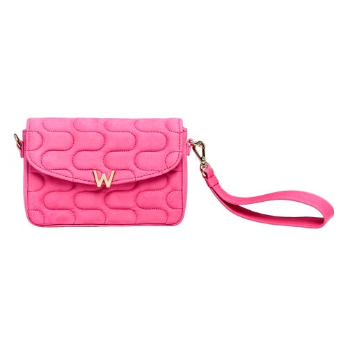 Wolf Mimi Swirl Shoulder Bag With Scarf In Pink Flash
