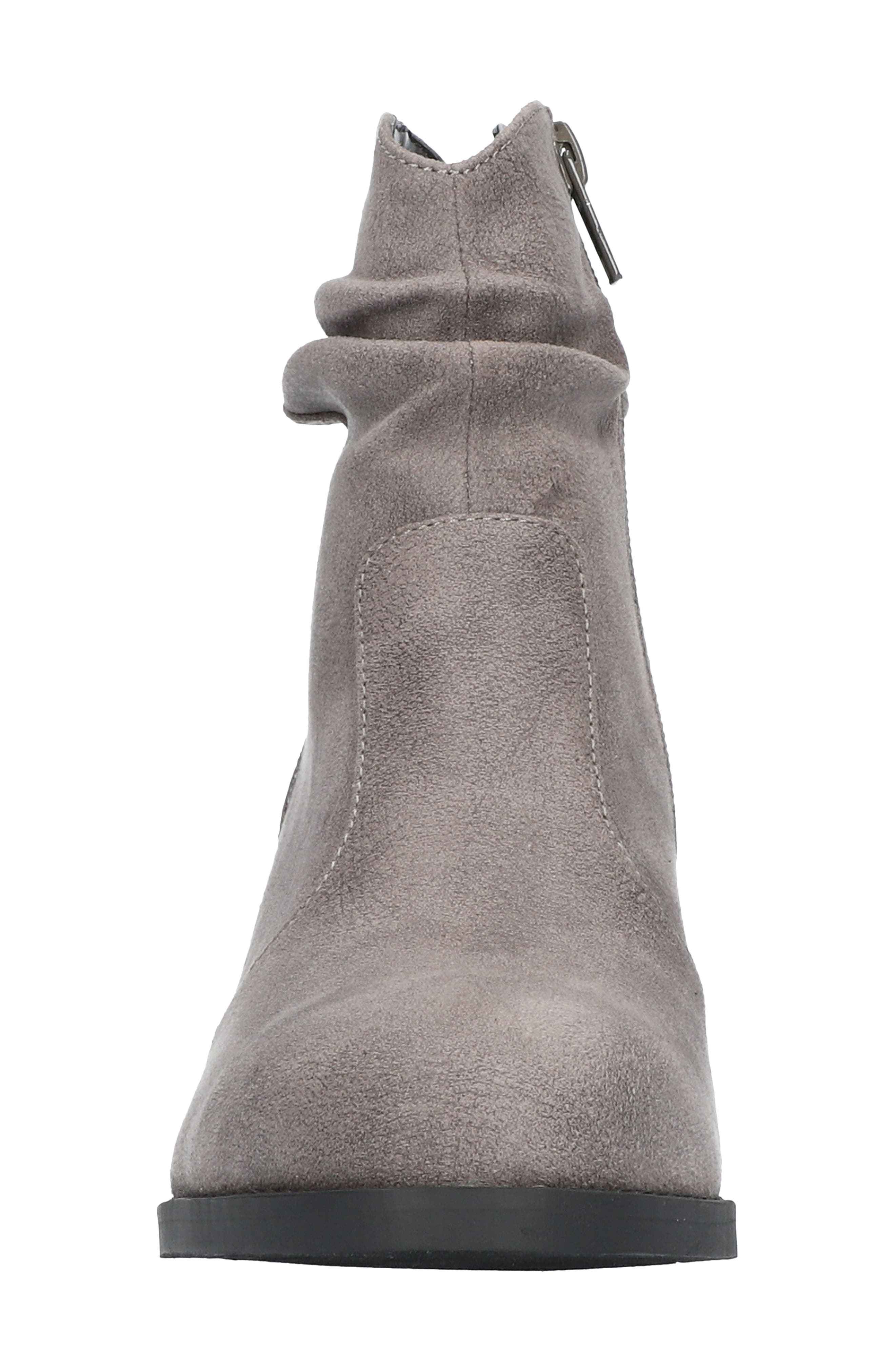 Helena Bootie, Alternate, color, GREY FAUX LEATHER