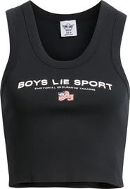 BOYS LIE Randy Graphic Ribbed Tank