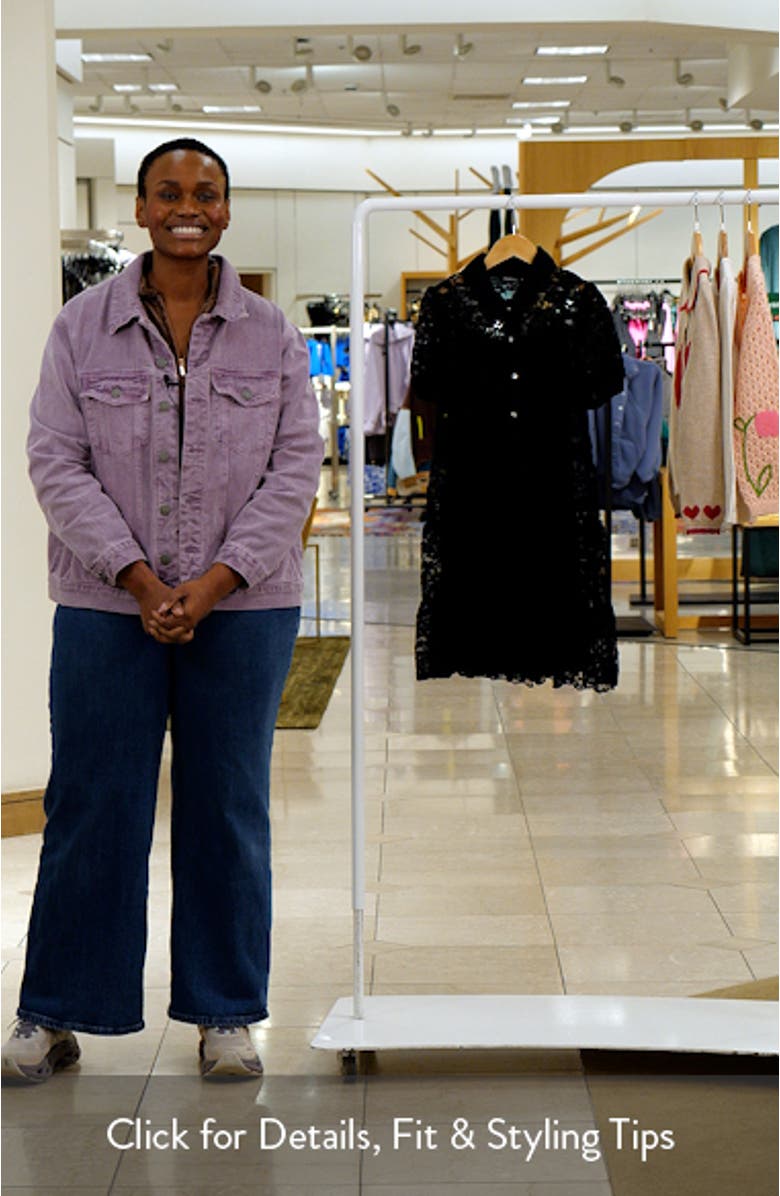 Kids' Crystal Button Lace Party Dress, sales video thumbnail