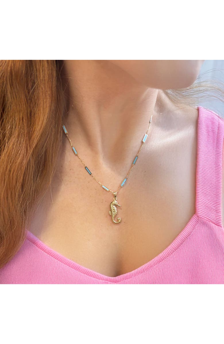 The Lovery Fine Jewelry Gold Seahorse Charm, Alternate, color, Yellow Gold