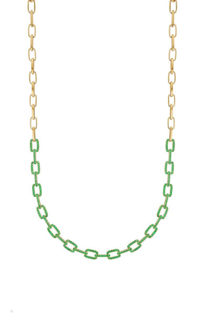 Bony Levy El Mar Emerald Chain Necklace, Main, color,