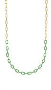 Bony Levy El Mar Emerald Chain Necklace