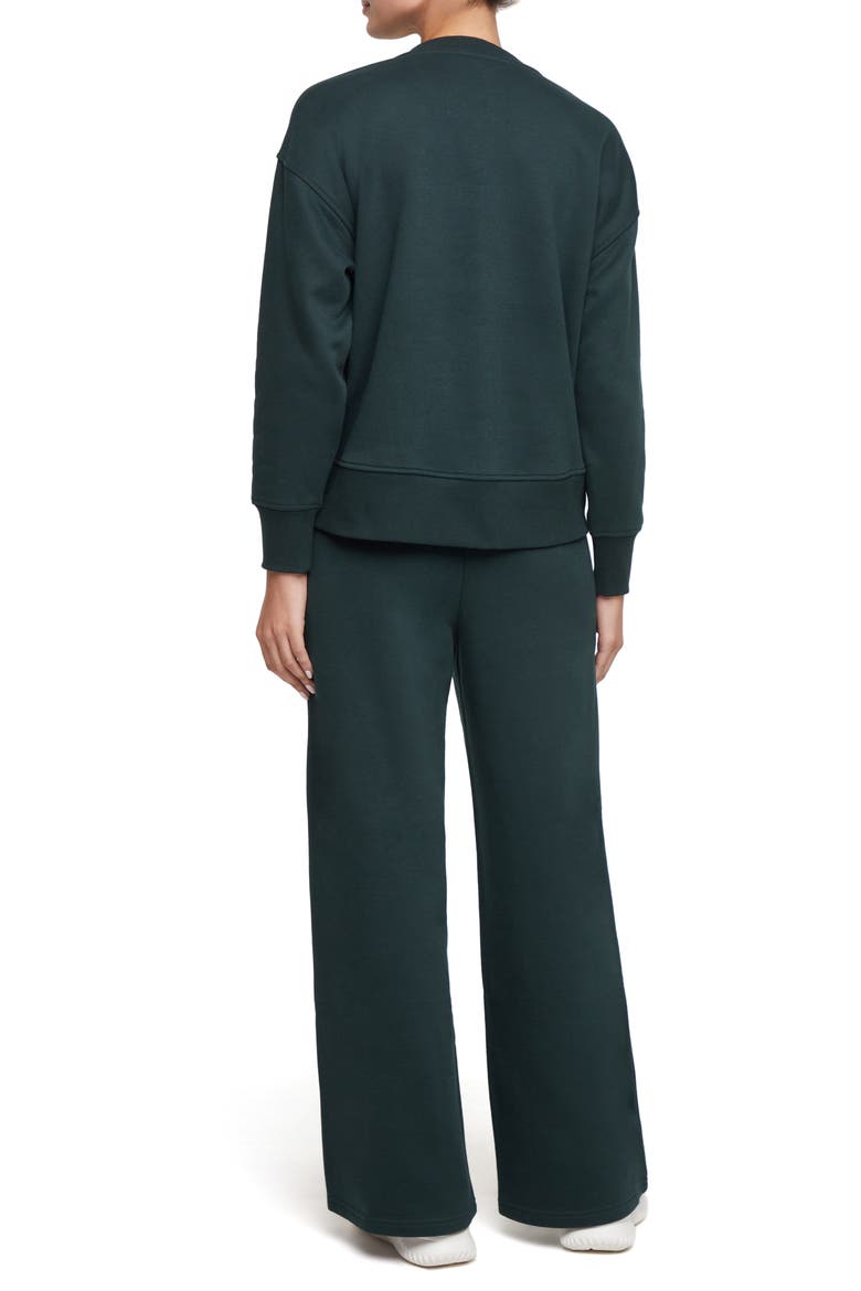 Wren Fleece Sweatshirt & Pants Set, Alternate, color, SCARAB