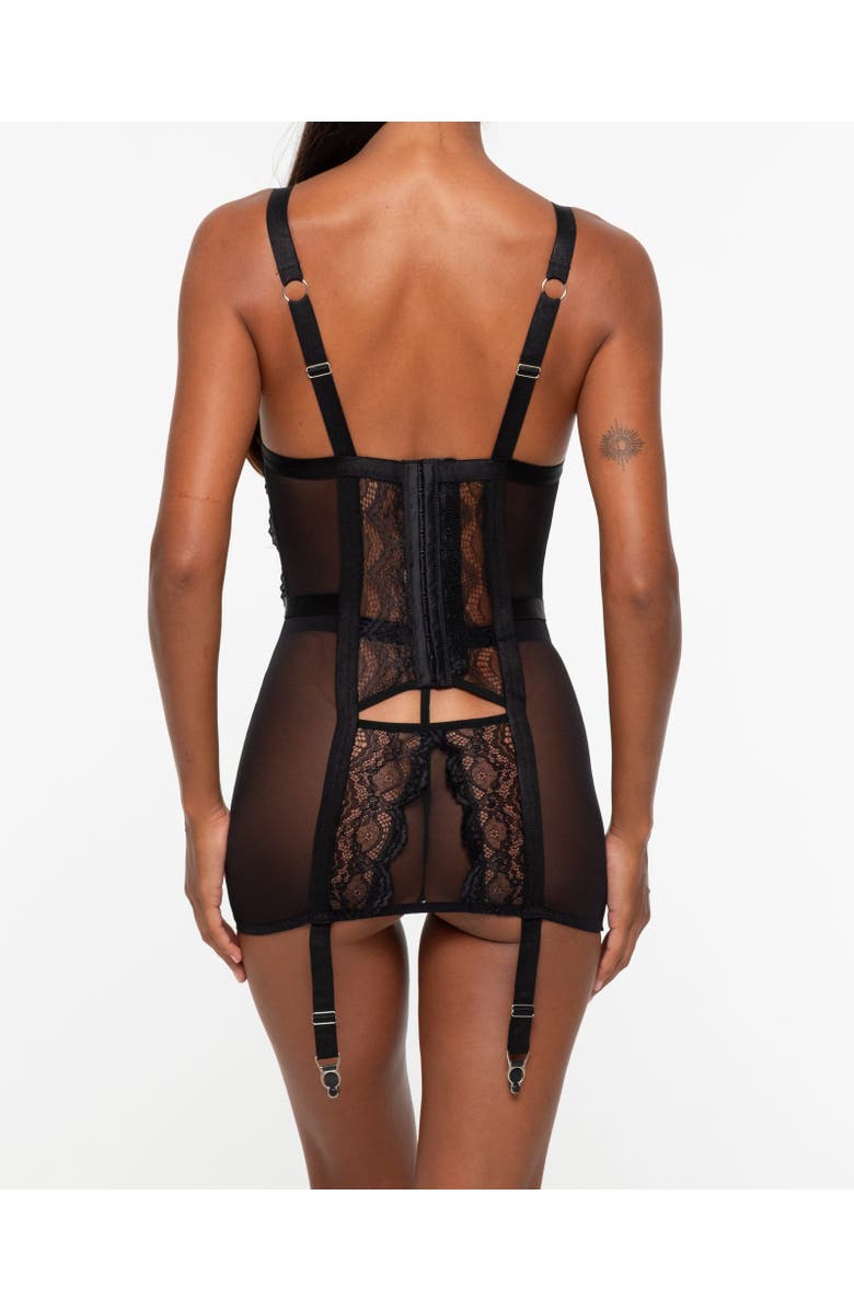 One Empire Alba Bodysuit, Alternate, color, Black