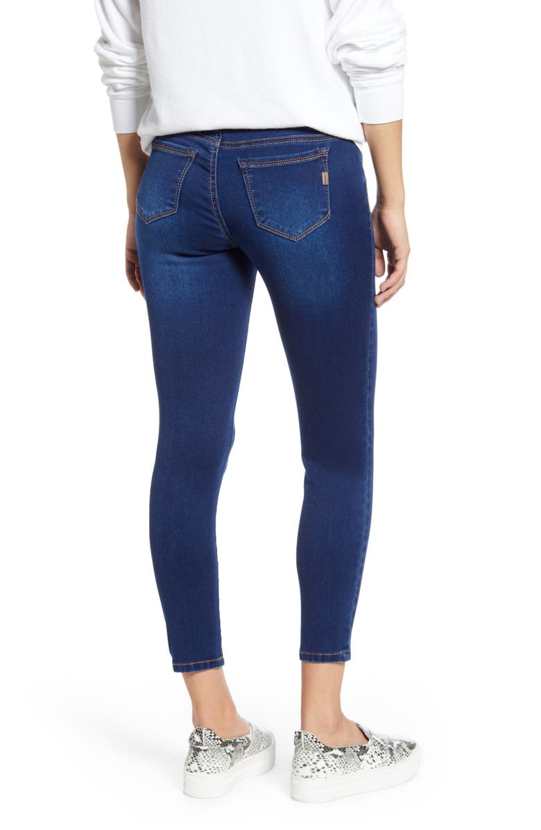 1822 Denim Butter Crop Skinny Maternity Jeans, Alternate, color, 