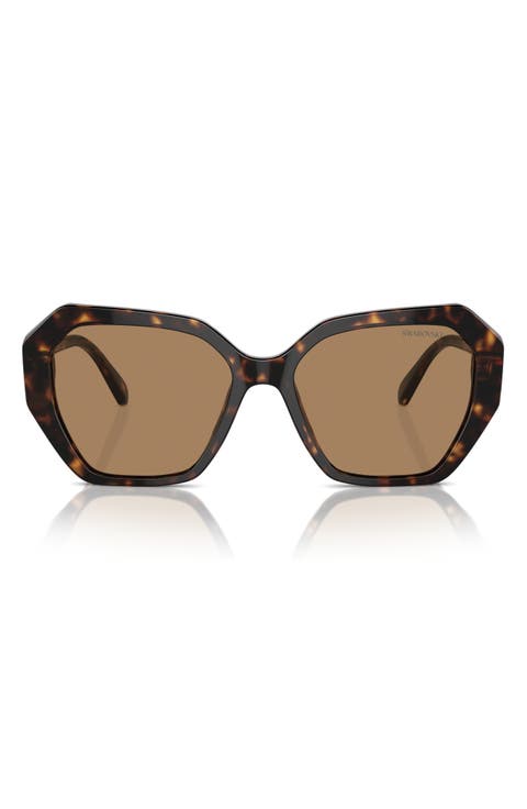 56mm Constella Round Sunglasses