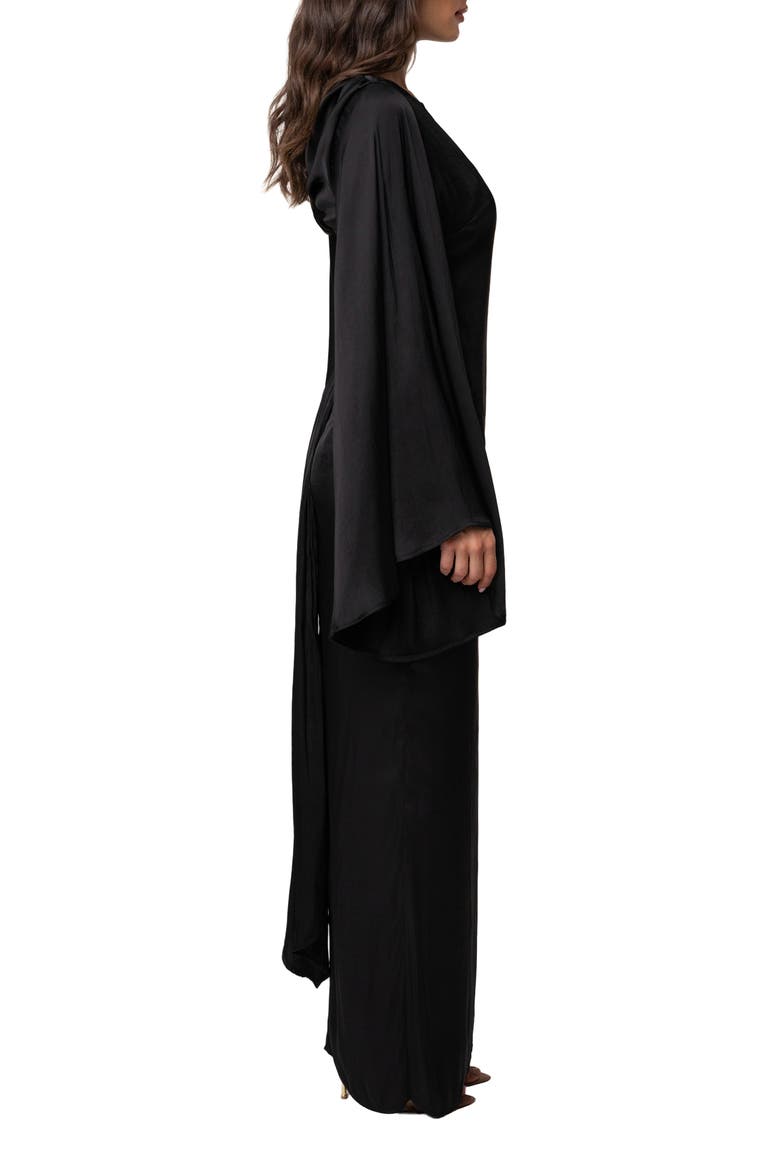 Soft Current Maxi Dress, Alternate, color, Black