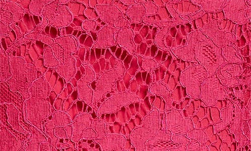 Dolce & Gabbana Dolce&gabbana Floral Lace One-shoulder Minidress In F0382 Rosa Shocking