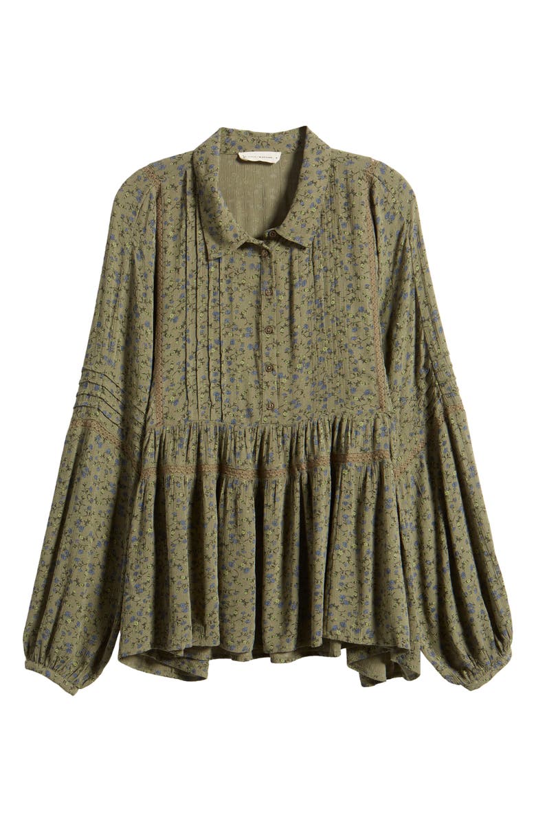 Lucky Brand Floral Long Sleeve Top, Alternate, color,