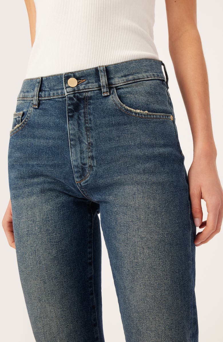 DL1961 Patti High Waist Ankle Straight Leg Jeans, Alternate, color, 