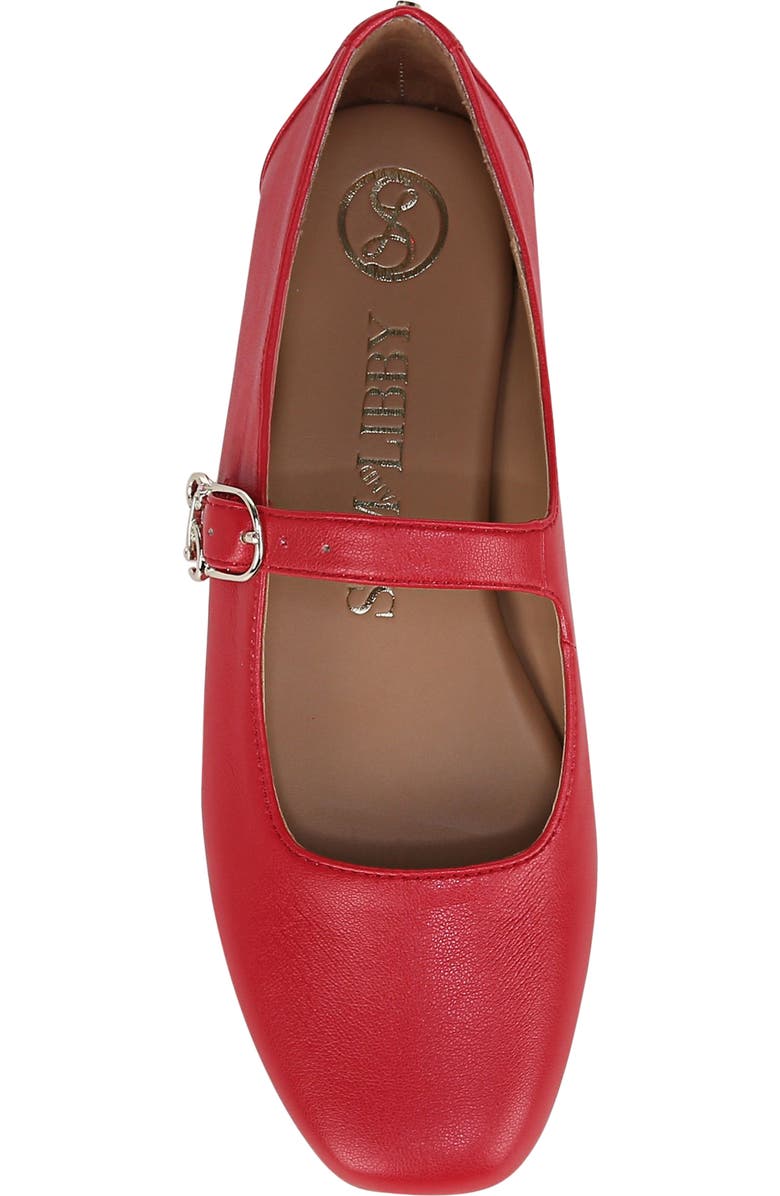SAM & LIBBY Fredi Mary Jane Flat, Alternate, color, Riviera Red