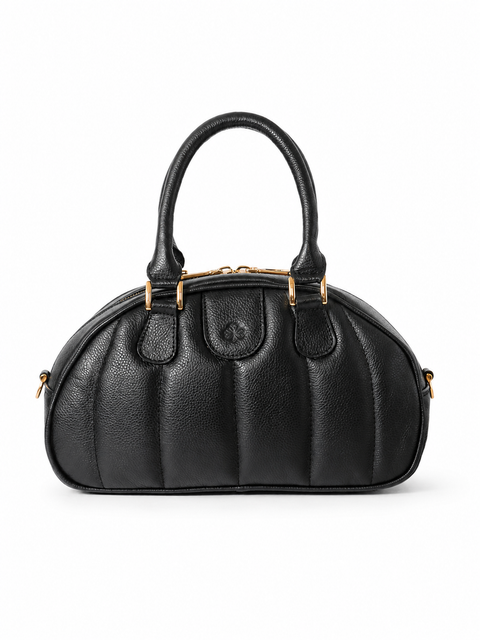 Ameline Sculptural Italian Leather Top Handle