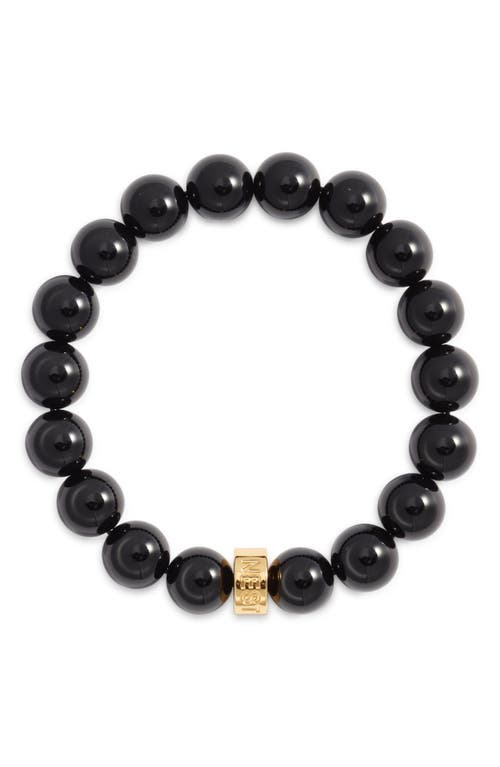 Nest Jewelry Beaded Stretch Bracelet In Black