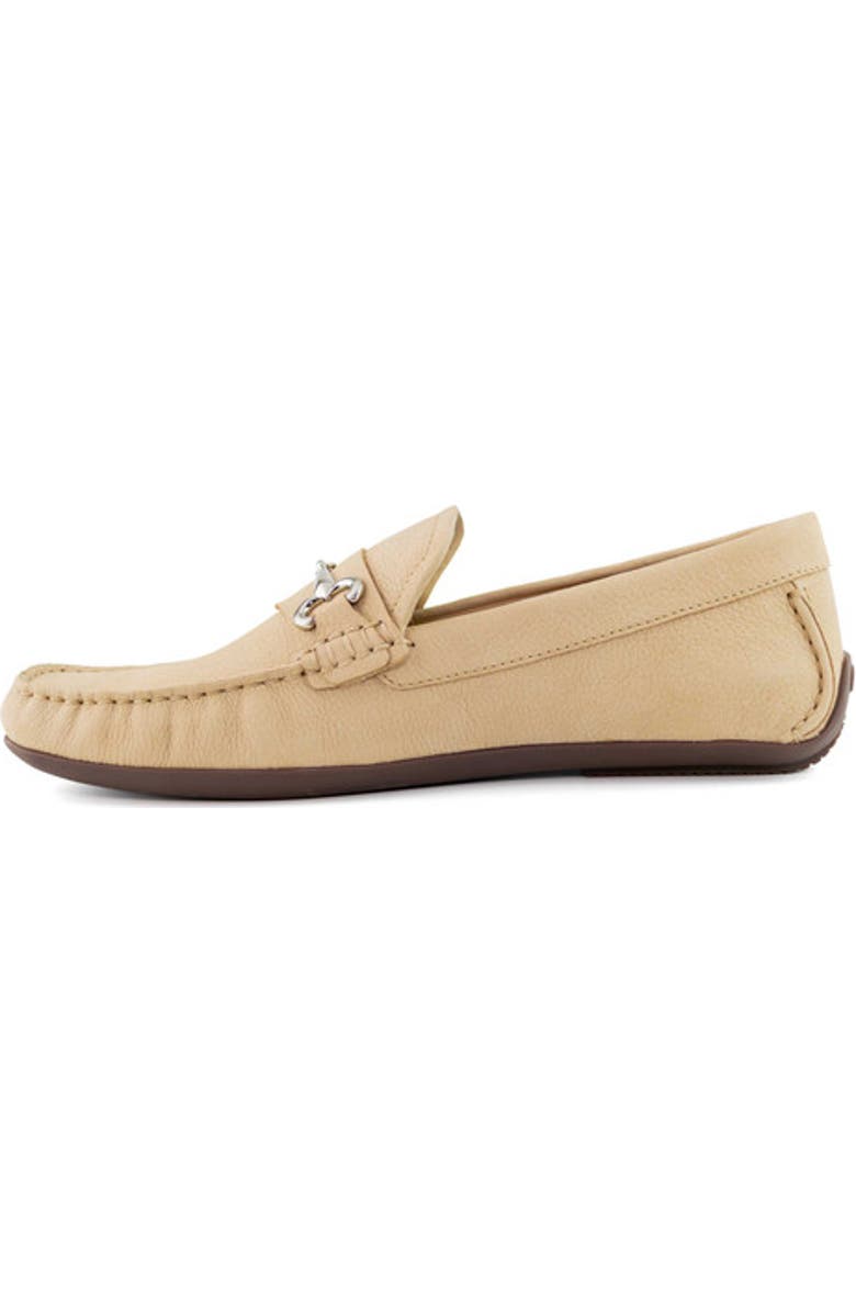 Marc Joseph New York Wall Street Leather Buckle Loafer, Alternate, color, Sand Italo Grainy