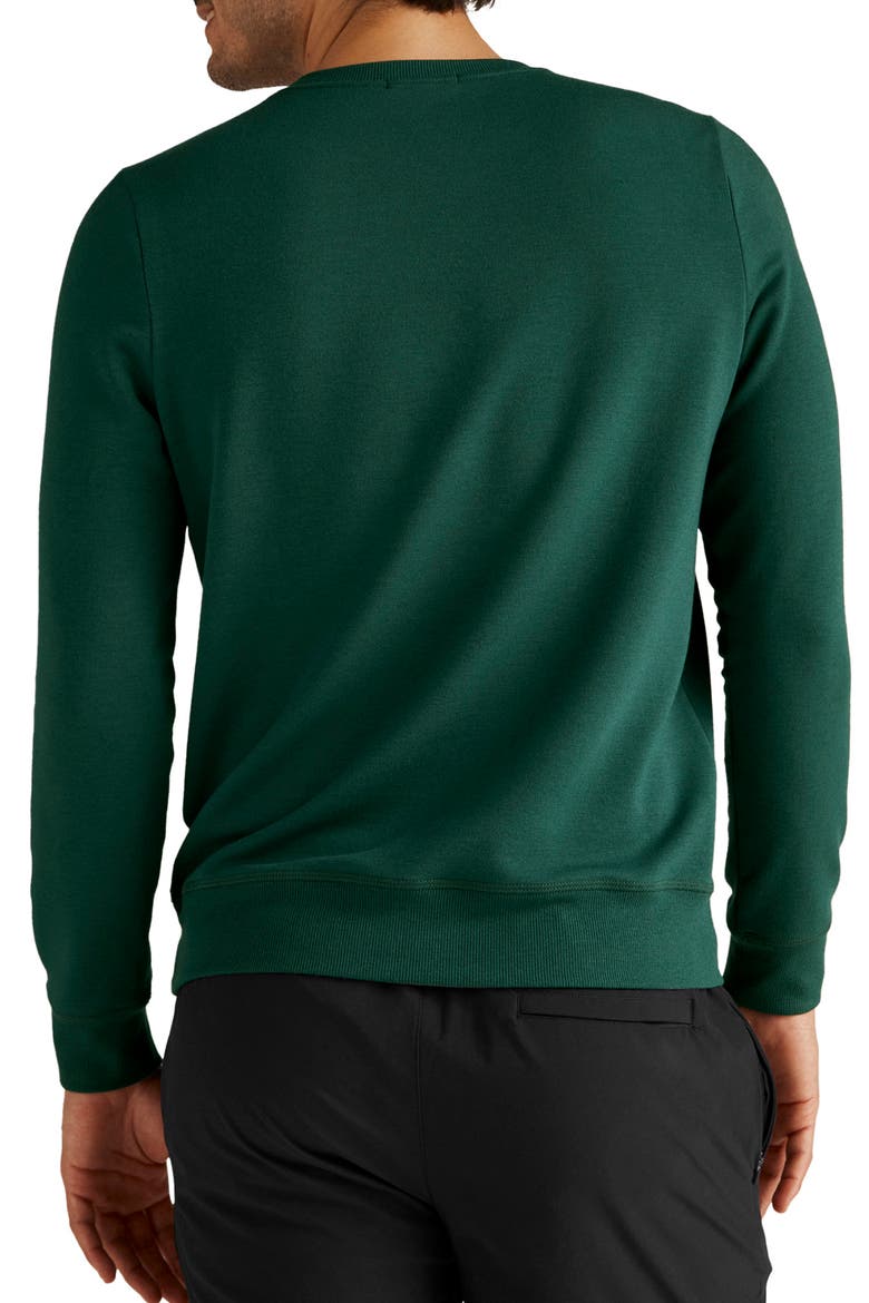 Always Beyond Crewneck Sweatshirt, Alternate, color, DARK SPRUCE GREEN