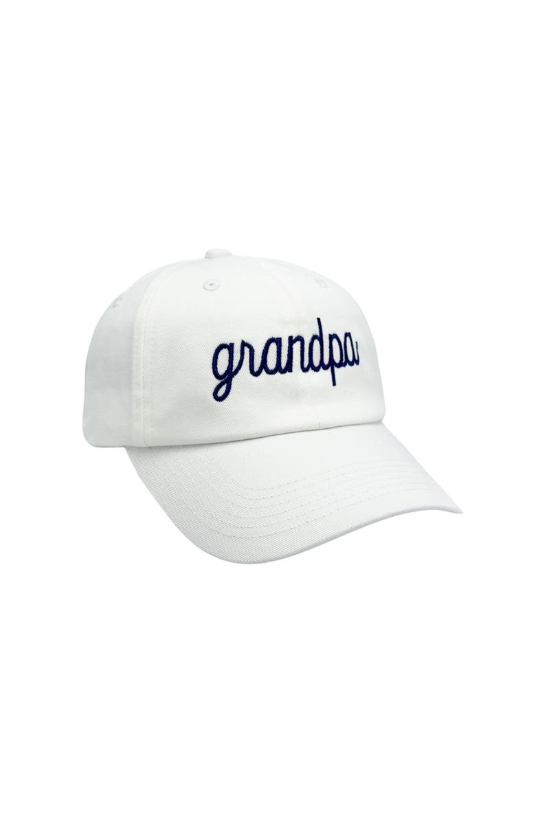 Bits & Bows Grandpa Adult Baseball Hat, Alternate, color, White