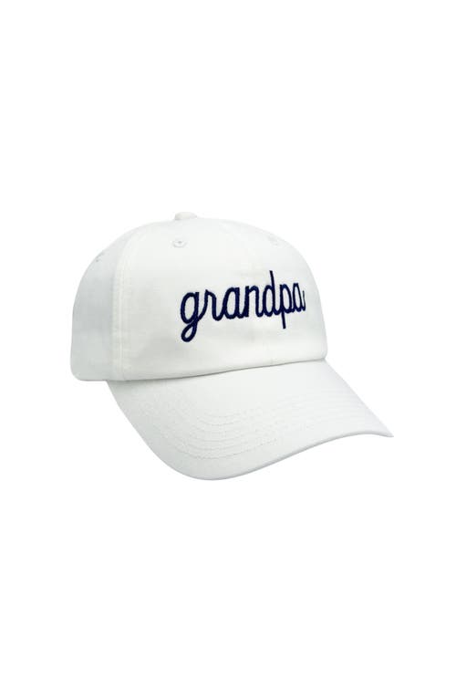 Bits & Bows Grandpa Adult Baseball Hat In Gray