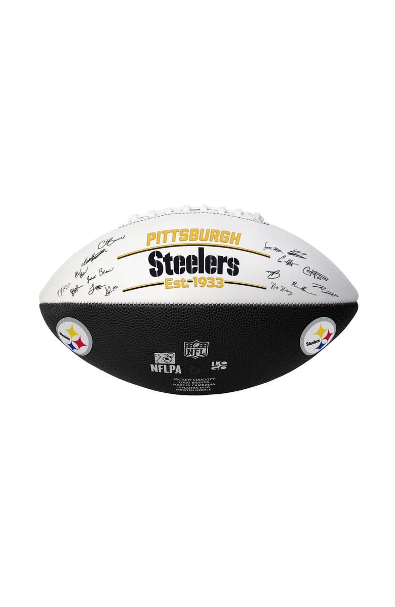 LOGO BRANDS Pittsburgh Steelers 2025 Autograph Signature Football, Alternate, color, Black