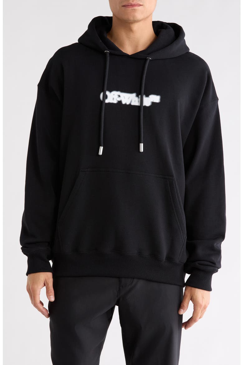 Spray Arrow Skate Hoodie, Main, color, BLACK-WHITE